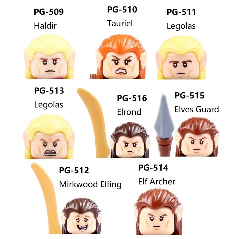 Конструктор Hobbit Noldo Mirkwood Elfing король эльфов галдир тауриэль легола Элронд аршер