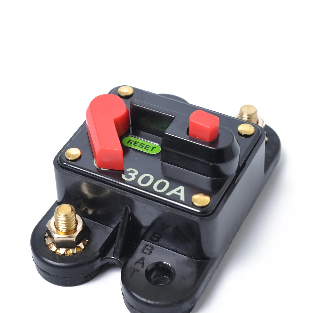 

Circuit Breaker 300 Amp DC 12- 24v with Manual Reset Fuseholder Bike Car Fuse Holder Waterproof for System Motorcycle