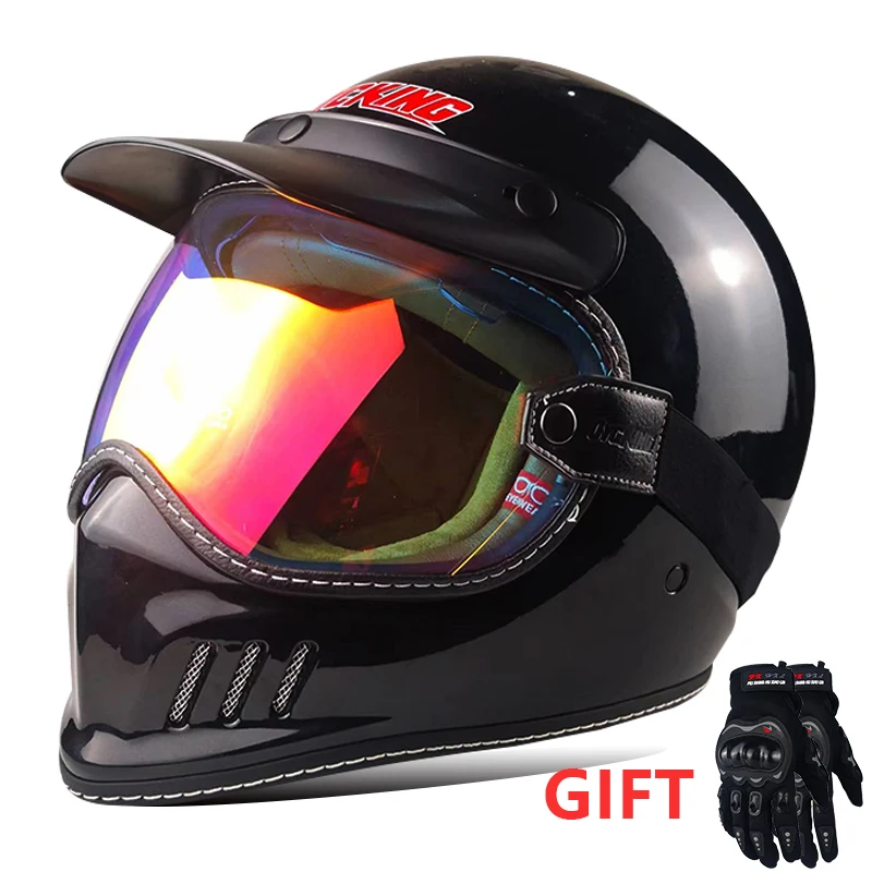 

Мотоциклетный шлем в стиле ретро, защитный шлем в горошек для мужчин и женщин, для прогулок и мотоциклов