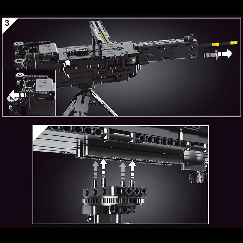 Форма King 14009 MOC техническая максимум модель пистолета строительные блоки кубики