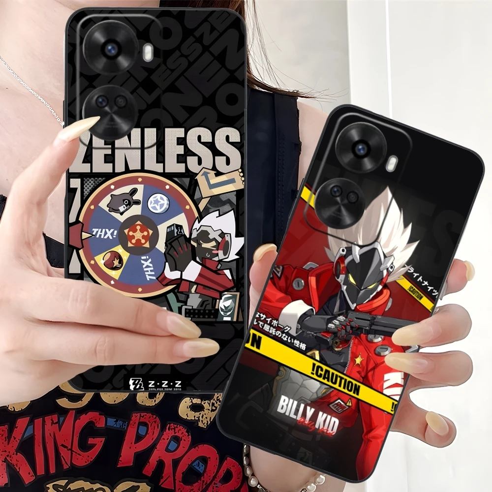 Чехол для мобильного телефона Zenless Zone Zero Billy Kid Huawei Nova 12 11 10 9 8 7 Pro SE 5G черный мягкий