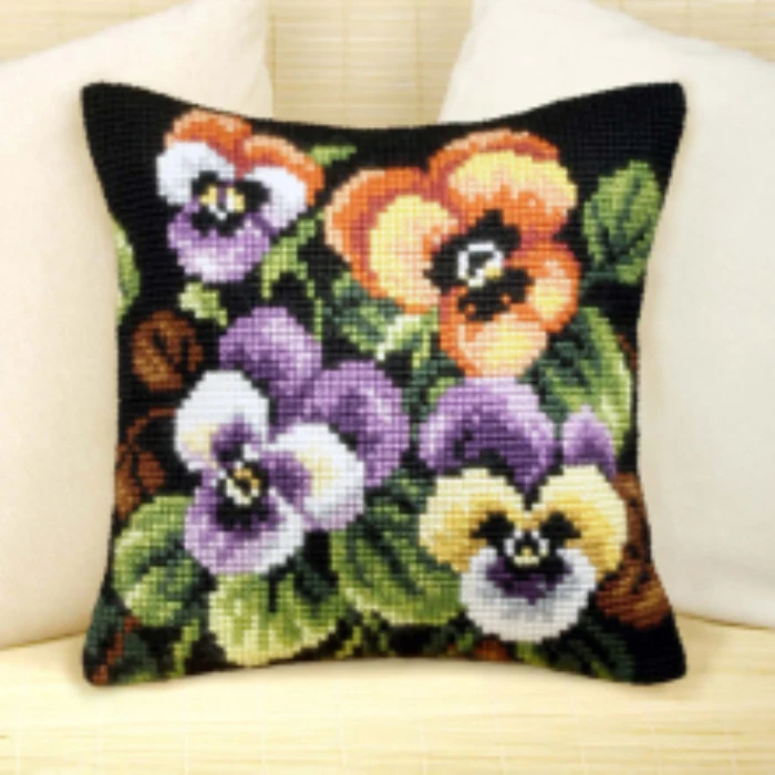 

Набор для вышивки крестом подушки из акрила