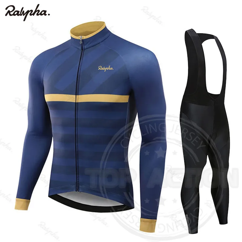 

Raphaful Autumn Cycling Jersey Set Long Sleeve Mountain Bike Clothes Wear Men Racing Bicycle Clothing Ropa Maillot Ciclismo