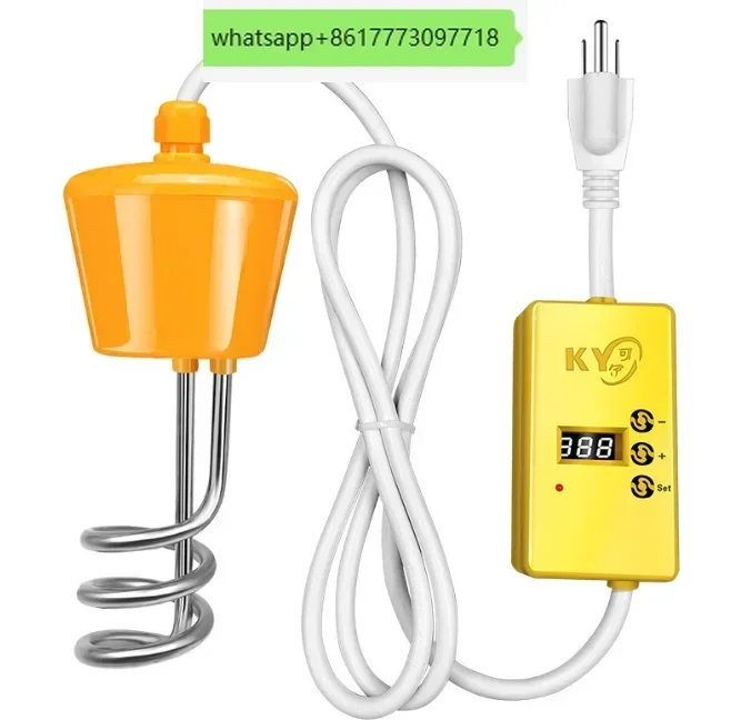 Suspensi 3000W Pemanasan Cepat Matikan Otomatis Bak Mandi Ketel Air Daya Tinggi