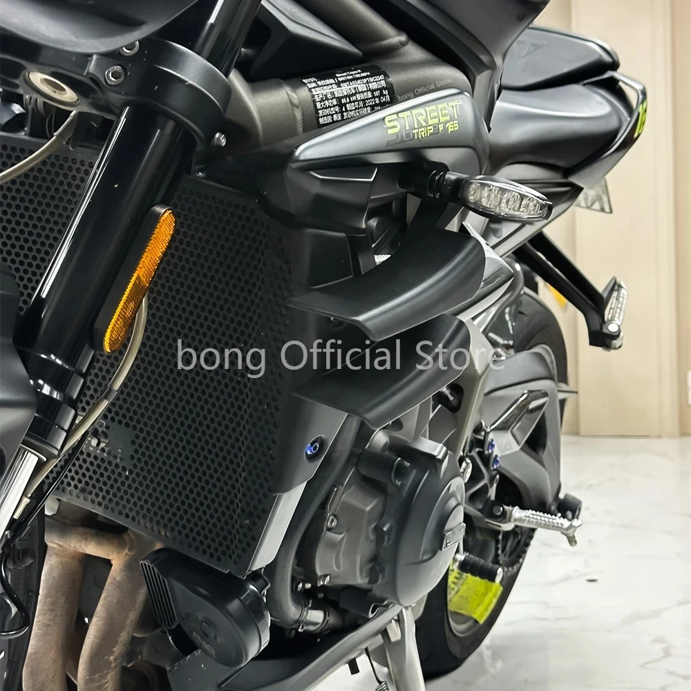 Фото Для Triumph Street Triple 765 R/RS 660 S 2020-2022: боковые спойлеры, передние спойлеры, нижние спойлеры-флаки. №3