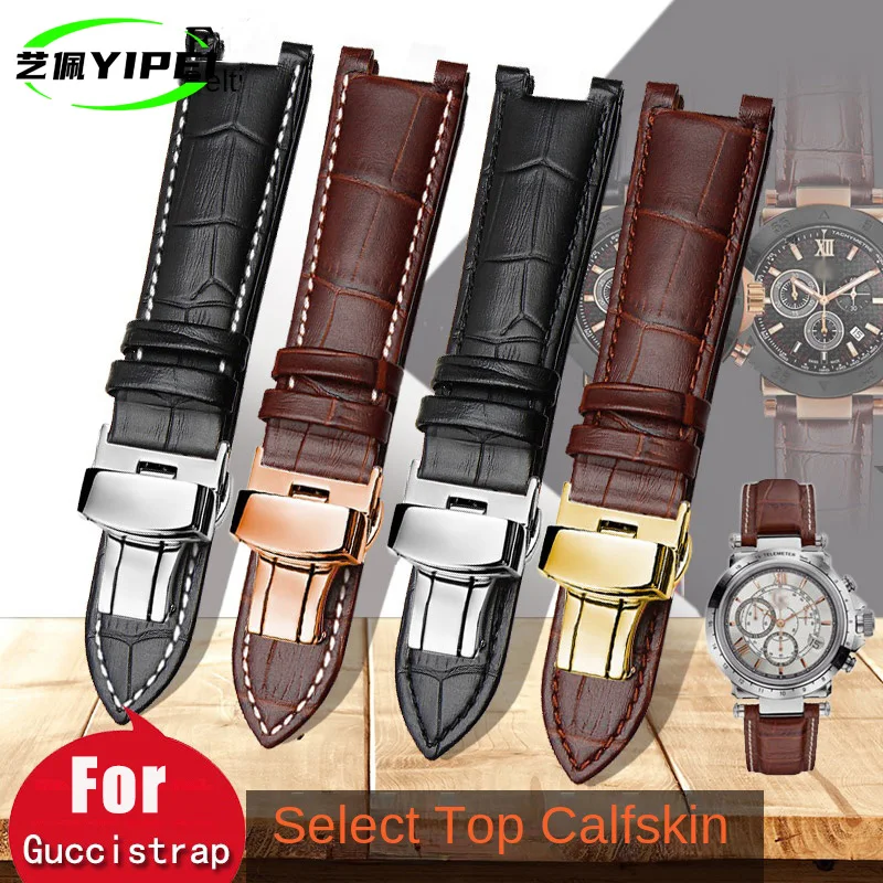Ремешок для часов из воловьей кожи 22*13 мм 20*11 GC Guess Cartier PASHA W3108/HPI004 пряжка-бабочка
