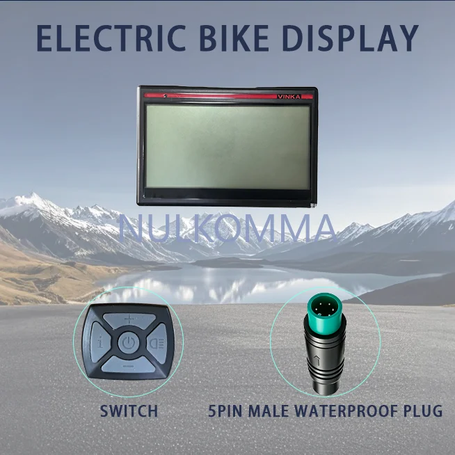 Фото NULKOMMA Ebike LCD-панель приборов, спидометр, дисплей для электровелосипеда, сменный аксессуар betronic VHD-C17A №2