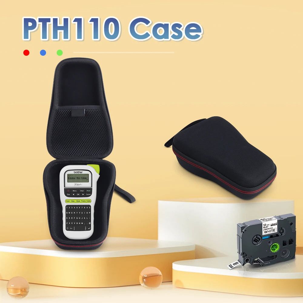 

EVA Printer Case for Brother P Touch PT-H110 PTH110 Label Maker Waterproof Protective Carrying Case with 12mm Laminated Label