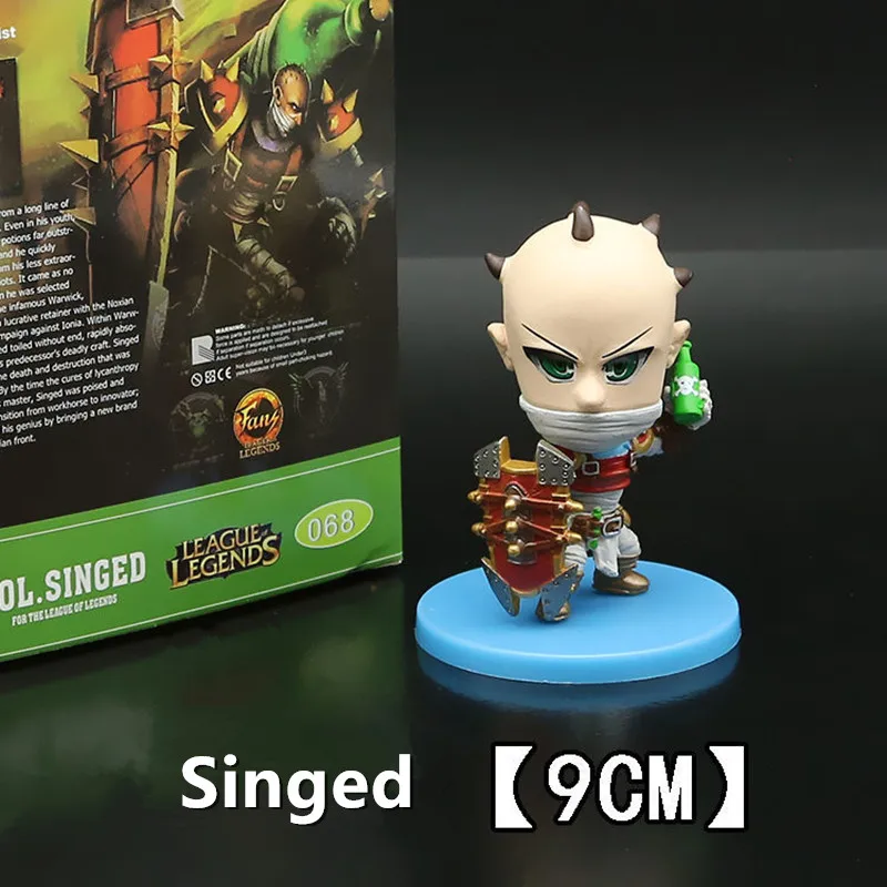 9 см Фигурки из Лиги Легенд могилы Гнар Мак одиночные лезины милые фигурки ПВХ