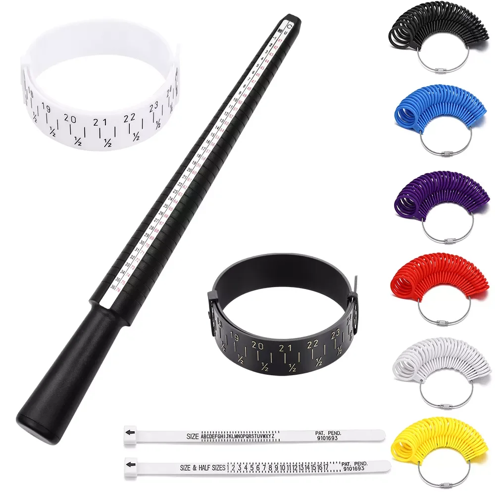 Measuring Gauge Finger Bracelet Ring Stick Sizer Mandrel Stick Finger Gauge Ring For DIY Jewelry Measuring Tools