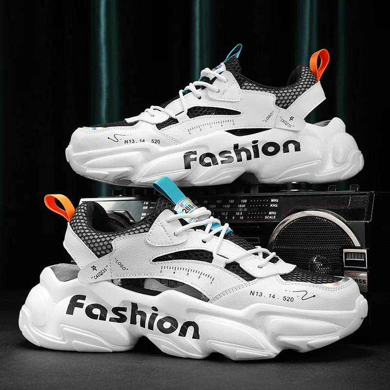 

Men Sandals Sneakers Summer Outdoor Casual Hollow Shoes Non Slip Platform Sneaker Breathable Fashion Beach Sandalias Hombre