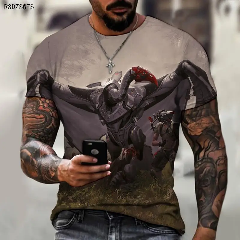 

3D Printing Harajuku Fitness Top Spring Summer T-shirt Anime Men's Fashion Sportswear Top Men's Fashion Casual