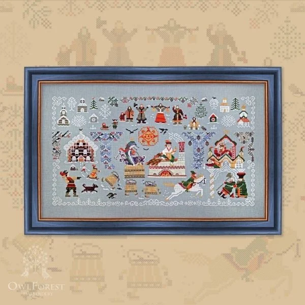 

Набор для вышивки крестиком 14 карат «сделай сам»