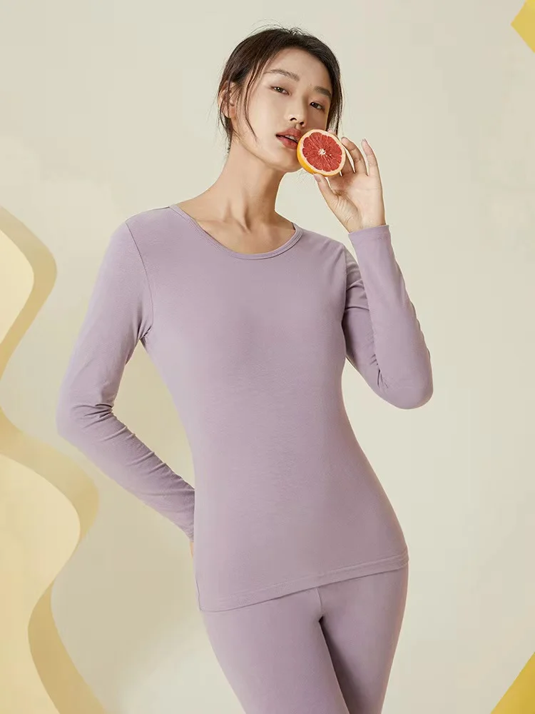 New Elastic Tight Cotton Wool Base Coat Comfortable Warm Underwear Women's Suit