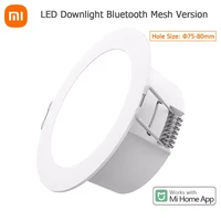 2022 new xiaomi mijia smart led downlight bluetooth mesh version controlled by voice smart remote control adjust color temperatu