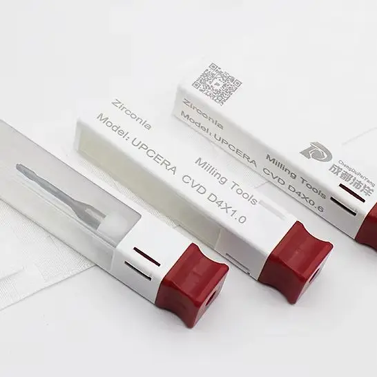 Фото Воск Upcera для зуботехнических фрез CAD/CAM, циркониевый воск PMMA для фрез Upcera, CVD/DC, зуботехнический лабораторный воск D4, длина 50 мм, 2.0/1.0/0.6 мм №4
