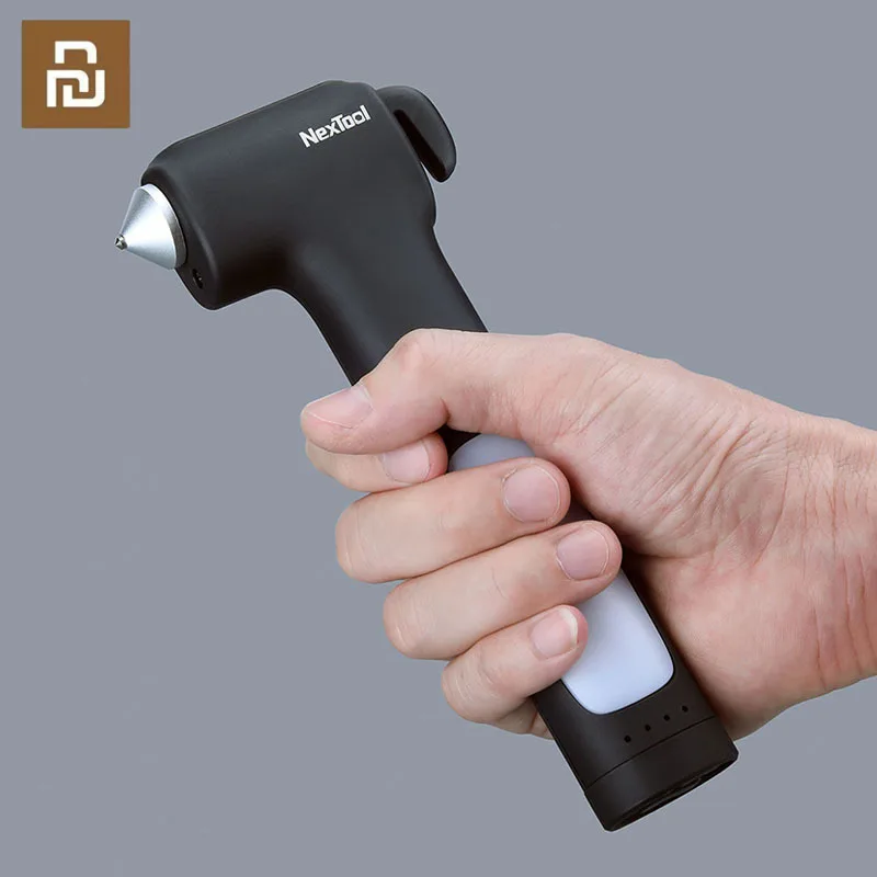 

New Youpin NexTool Seek Survival Hammer Lighting Magnetic Adsorption Mobile Power Alloy Hammer Emergency Tool USB Rechargeable