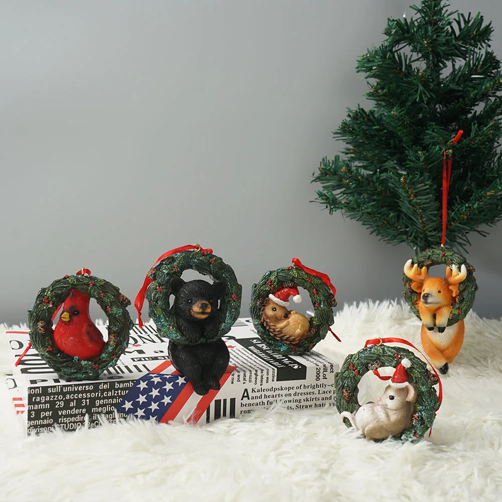 

Christmas decorations DIY new Christmas Tree Pendant creative Christmas Pendant Gift resin crafts decoration