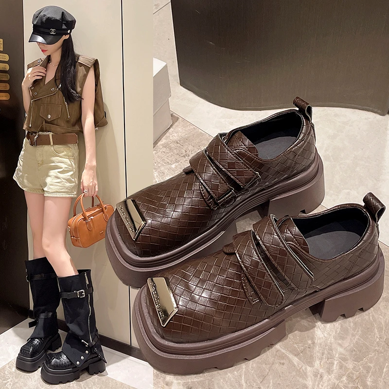 2024 новые дизайнерские модные брендовые туфли на плоской подошве женские осенние