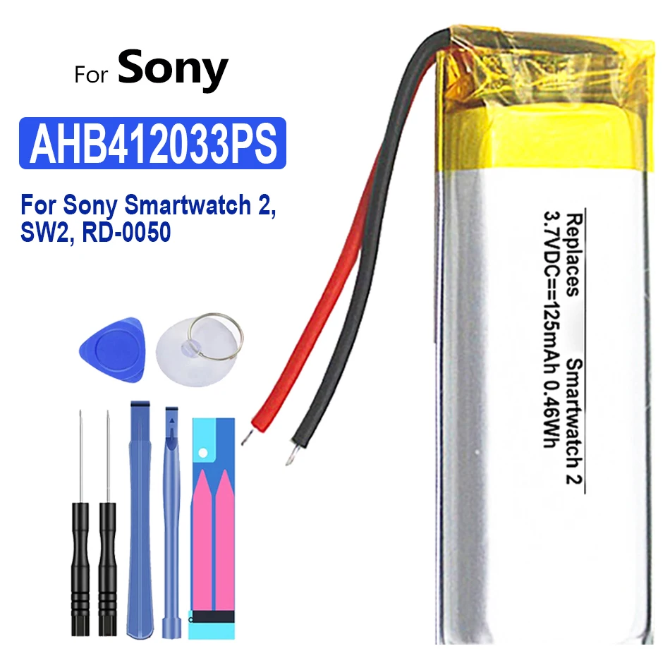 

125mAh Battery AHB412033PS For Sony Smartwatch 2,SW2, RD-0050