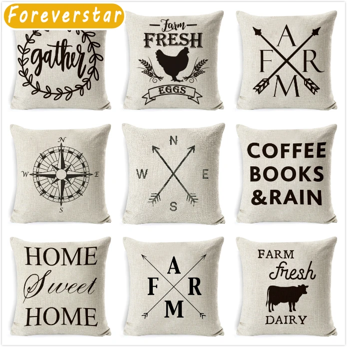 

Cushion Cover Thanks For Be My Sister Cotton Linen Square Throw Waist Pillow Case Decora Sofa Home Pillowcase 45*45cm