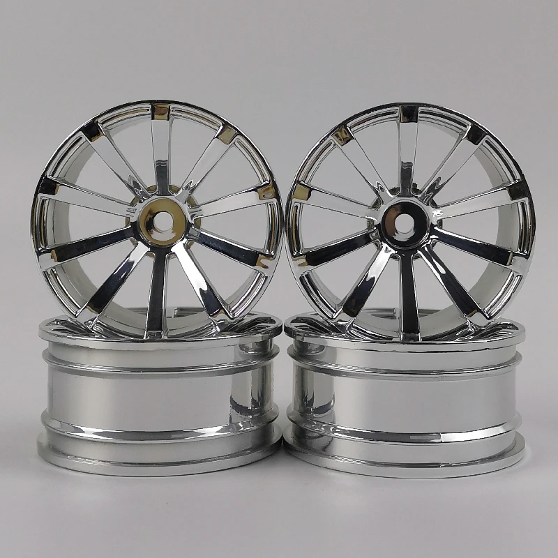 

4pcs 6mm Offset RC Car 1/10 Scale Plastic Wheels Rims Drift On road Touring Model Hobby