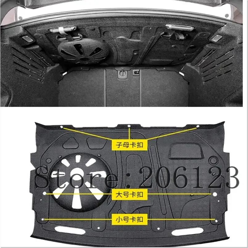 

2016 2017 2018 2019 2020 для Audi A4 B9 A4L автомобильный Стайлинг Автомобильный багажник звуконепроницаемый хлопковый коврик защитная наклейка 1 шт./компл.