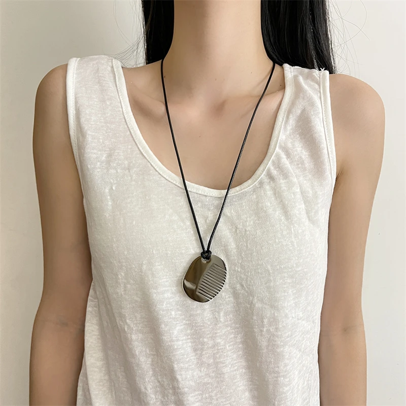 Модная расческа кулон свитер цепочка ожерелье для женщин модные украшения