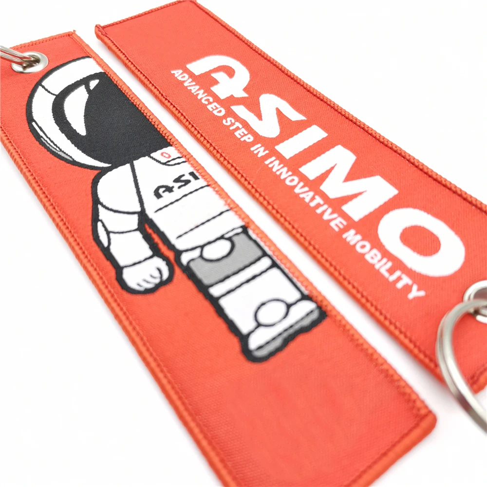 Брелок для ключей ASIMO с вышивкой логотипом автомобиля рюкзак шнурок брелок JDM В