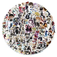 103050100pcs anime bungou stray dogs graffiti stickers for laptop notebook skateboard computer luggage cartoon decal sticker