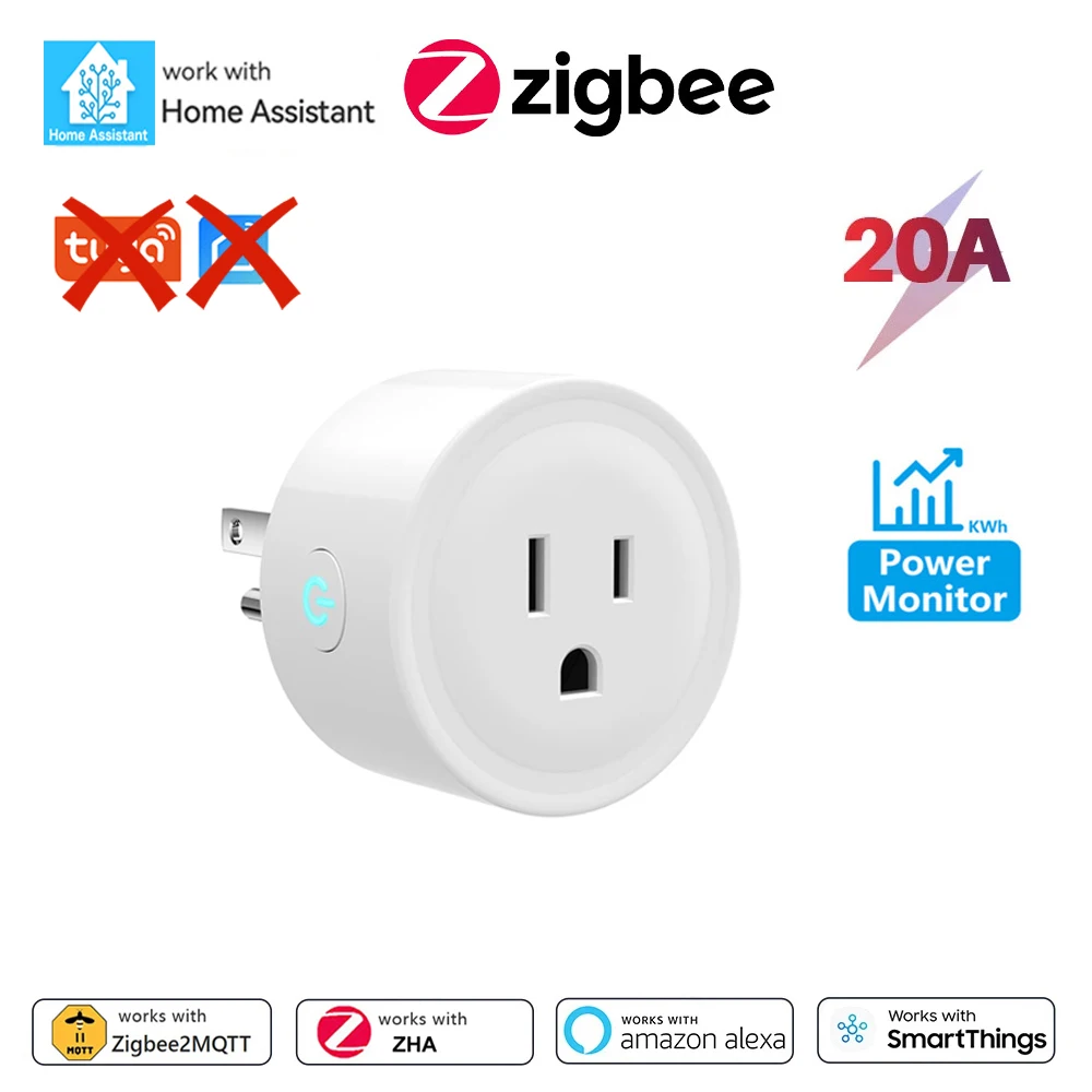 

Zigbee Smart Plug розетка 20А