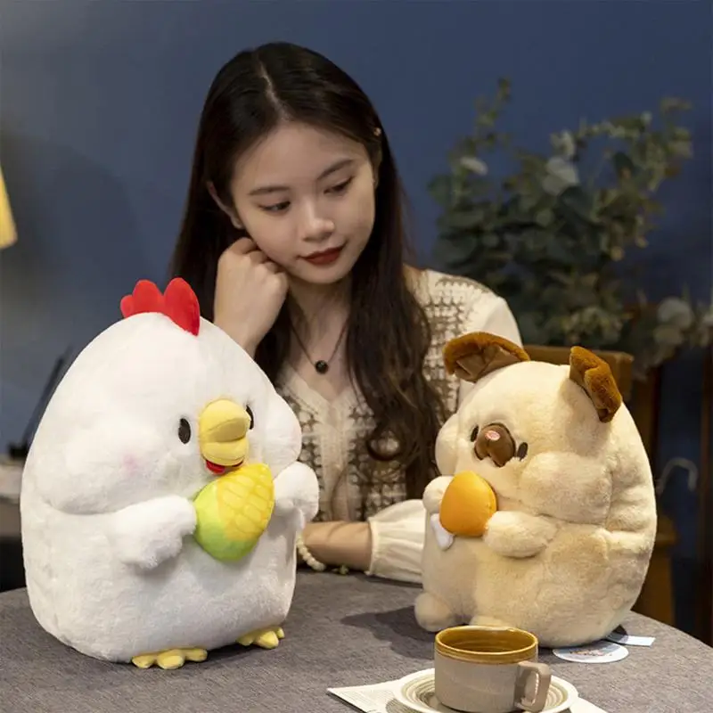 Милая Полная собака плюшевая игрушка кролик курица кукла подушка милый щенок