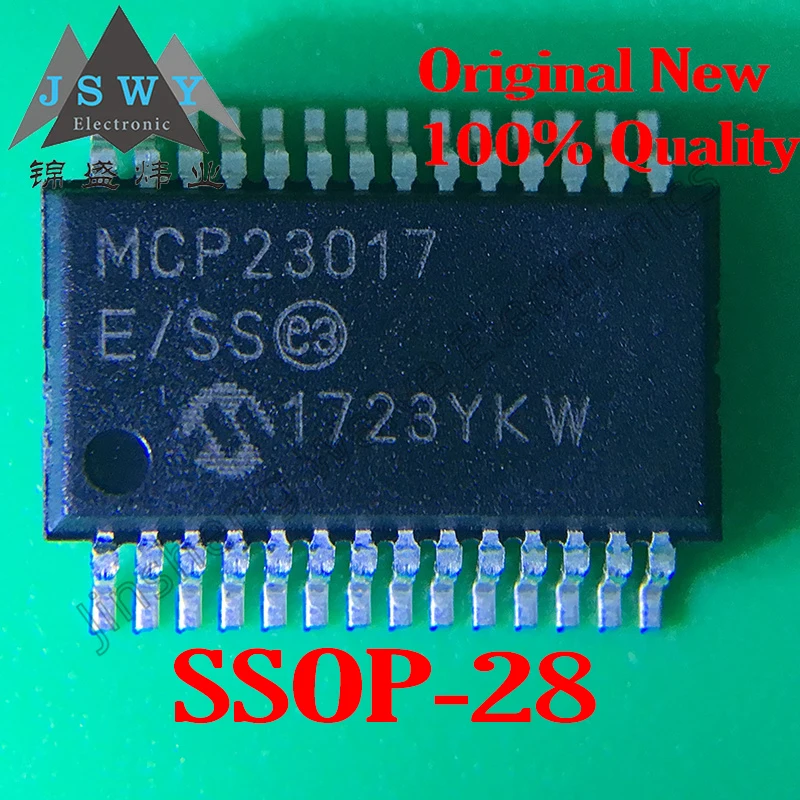 Флэш-микросхема MCP23S17 SMD SSOP28, 1-10 шт.