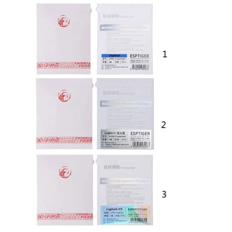 

Наклейка на ножки мыши Esptiger для Logitech G Pro X Superlight Glides Edge