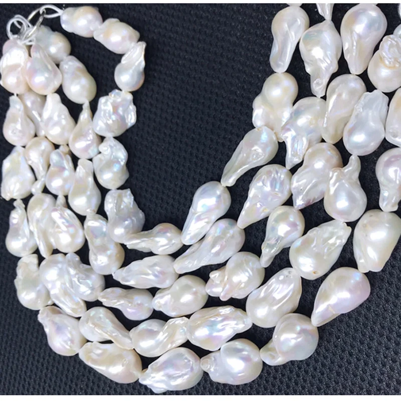 10-11mm AA White Pink Purple Freshwater Pearl Jewelry Loose  baroque Pearl Beads for Necklace Pearl Strand4 0mm