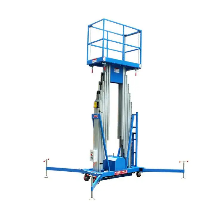 

single mast mobile stretch lifting Lift Tables retractable lifting equipment telescoping safety work platform
