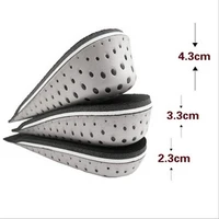 pads 2 3 4 3cm height men women memory foam shoe inserts increased height insole increase height high half insoles