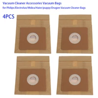 4pcs philipselectroluxmideahaiersharpsamsungpensoniclg universal vacuum cleaner paper dust bags replacement accessories