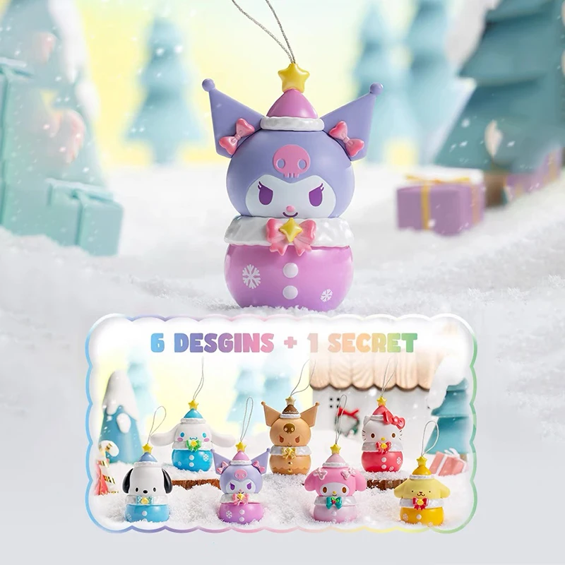 Sanrio зимний водяной звуковой колокольчик модель глухая коробка 1 шт./6 шт. милая