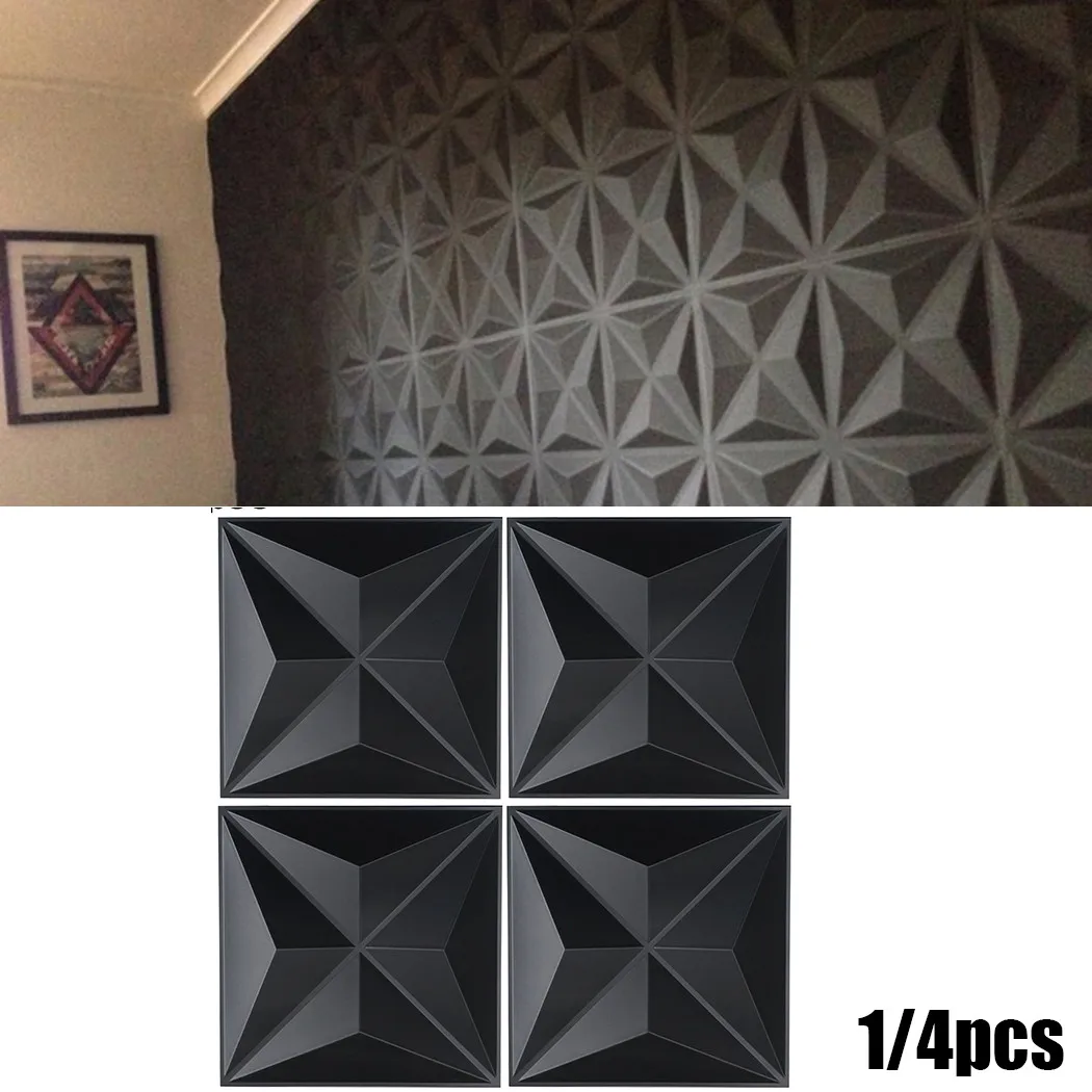 1 шт. 30x30 см 3D настенные наклейки панели декоративная настенная потолочная плитка