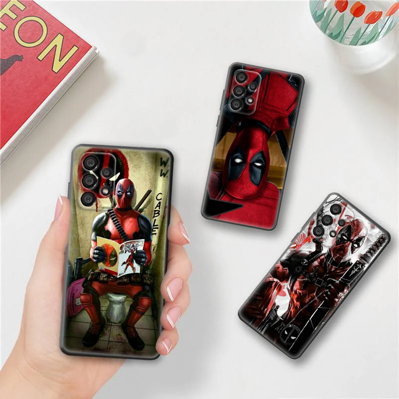 

Marvel funny Honor deadpool For Samsung A73 A72 A71 A53 A52 A51 A42 A33 A32 A23 A22 A21S A13 A12 A03 A02 Black Phone Case