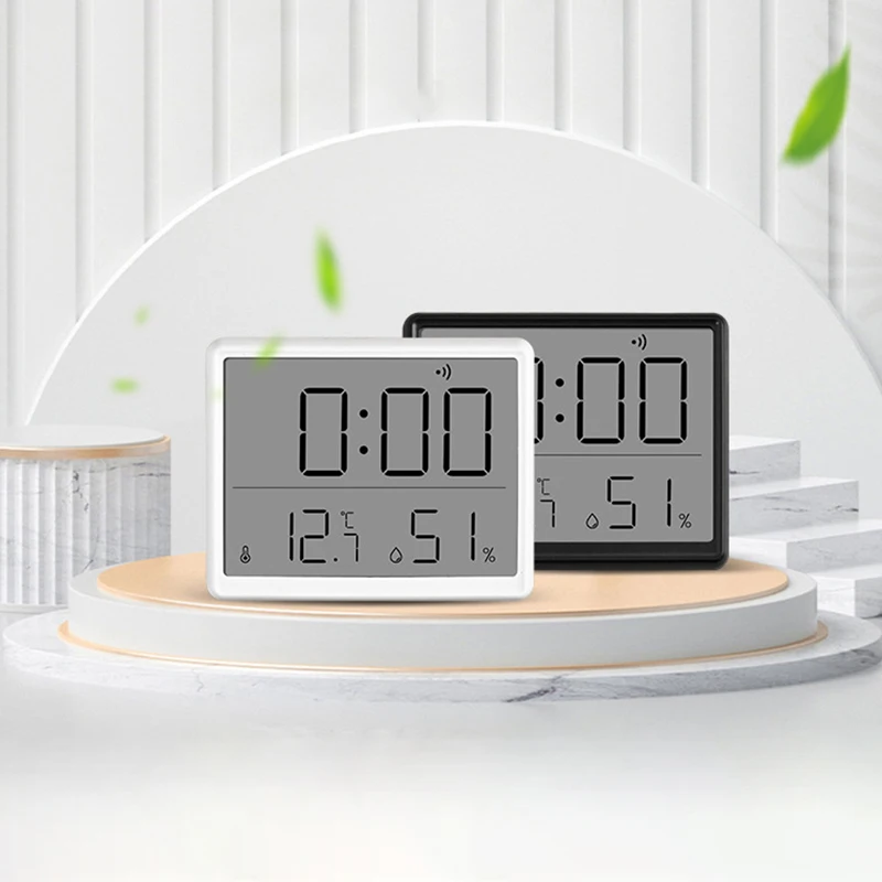 Ультратонкий будильник с ЖК-дисплеем цифровой Термогигрометр большим экраном