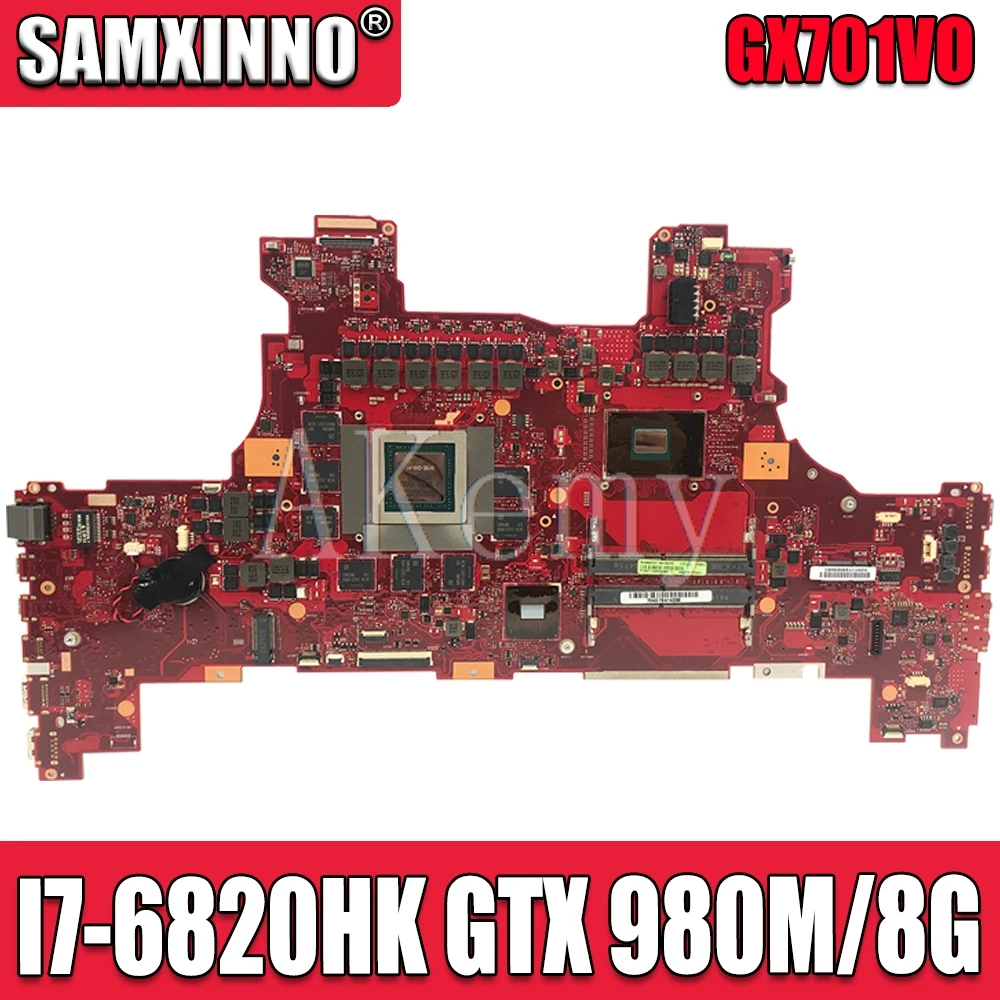 

Материнская плата SAMXINNO GX701VO для Asus ROG GX701 GX701V GX701VO Laotop материнская плата с фотографией GTX 980M/8G