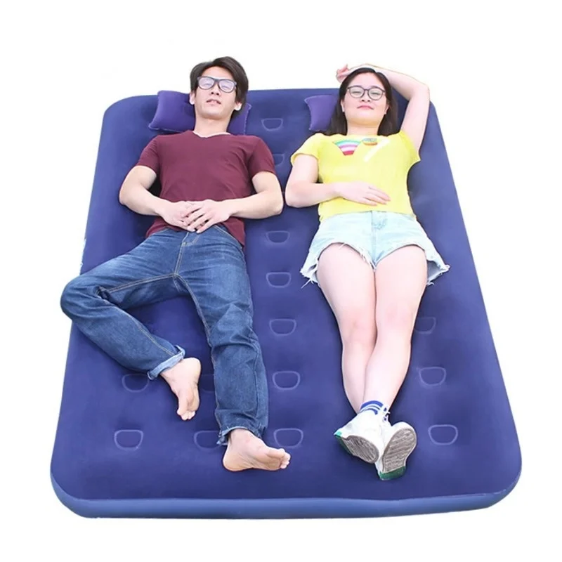 

Double Sleeping Air Bed Inflatable Mat Outdoor Camping Mattress Adult Couple Light Portable Tent Moisture-Proof Beds New