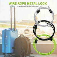 widely used bicycle lock double head ring design anti theft security bicycle lock rope for bike