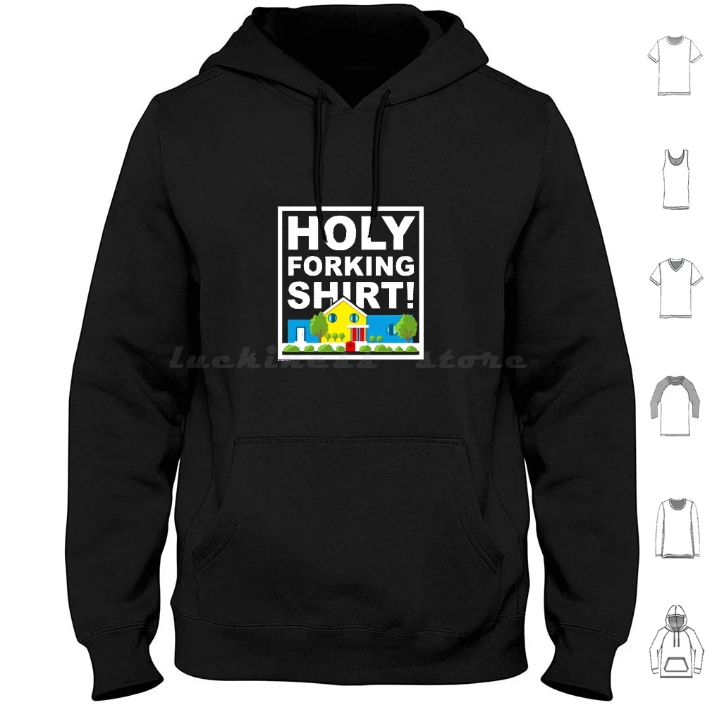 

Holy Forking Hoodies Long Sleeve The Good Place Good Place Eleanor Shellstrop Eleanor Ted Danson Chidi Janet Kristen