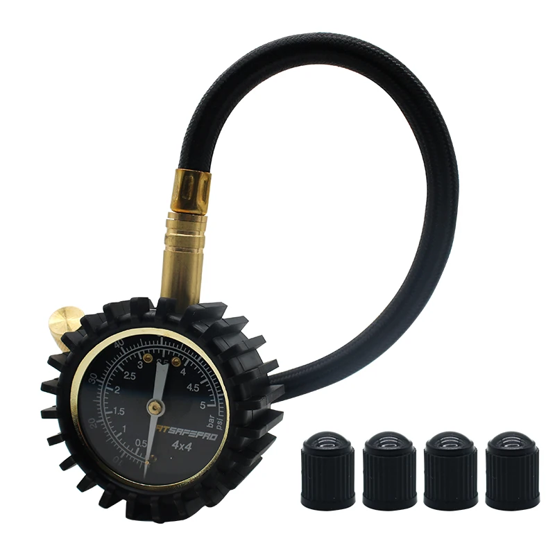 

ATsafepro Манометр для дефлятора шин 75Psi 2 в 1 Профессиональный специальный патрон для быстрого сдувания для больших внедорожных шин 4X4 на Jeep