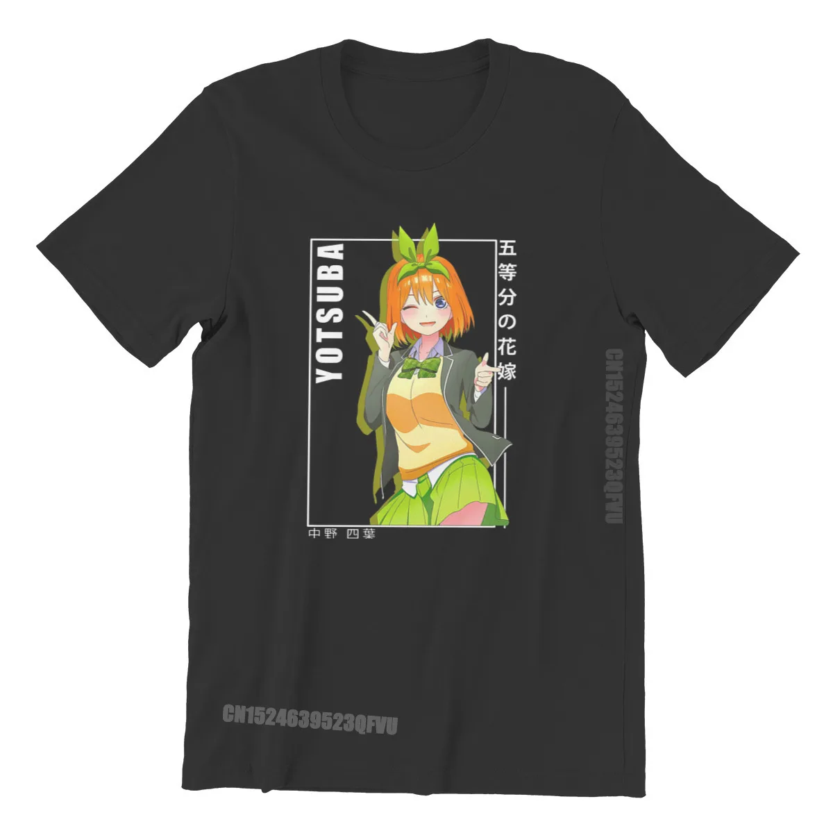 

Quintessential Quintuplets Manga Anime Yotsuba Nakano Men T Shirts Camisas Plus Size Cotton Men Tops Harajuku Vintage TShirt