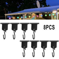 8pcs s shaped camping awning hooks clips rv tent hangers light hangers for caravan camper car exterior accessories