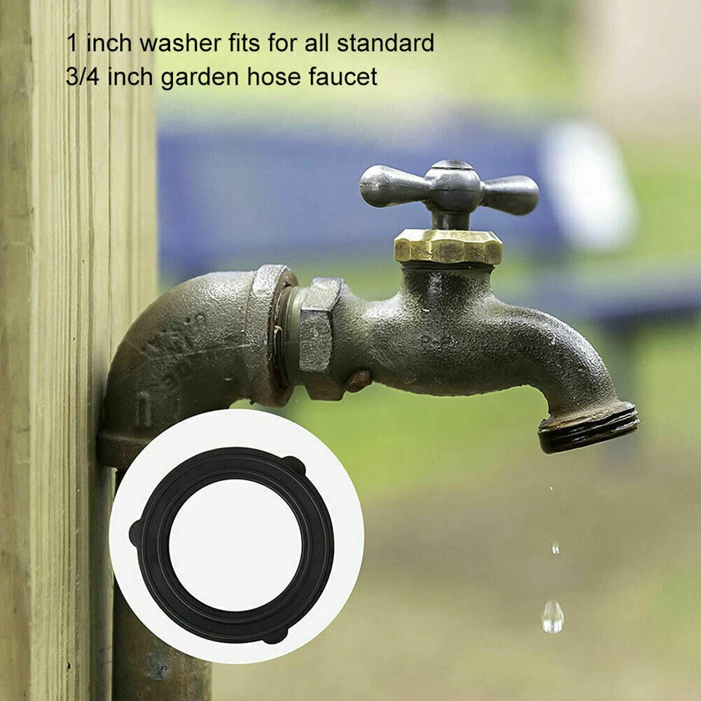 

20x Rubber Hose Pipe Washers Garden Faucet Tabs Seals Washer Self Locking Garden For Standard 3/4 Inch Garden Hose Fittings